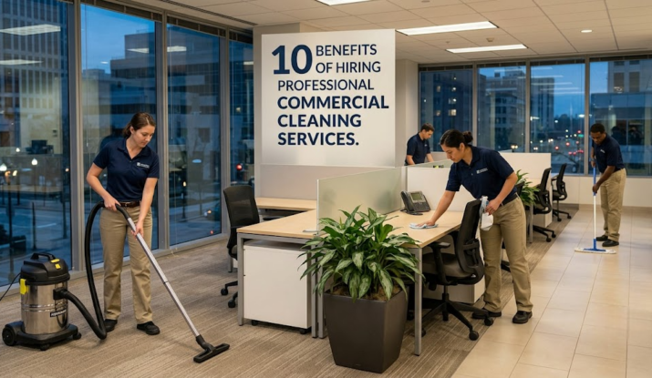 10 Benefits of Hiring Professional Commercial Cleaning Services