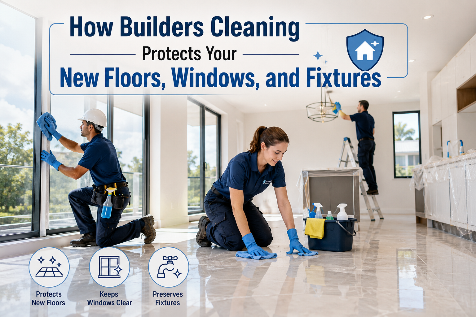 How Builders Cleaning Protects Your New Floors, Windows, and Fixtures