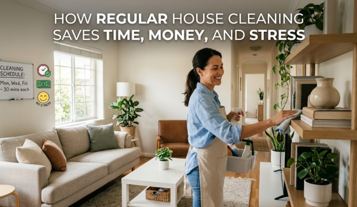 How Regular House Cleaning Saves Time, Money, and Stress