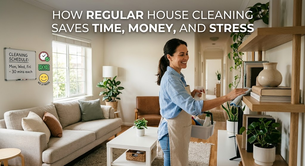 How Regular House Cleaning Saves Time, Money, and Stress