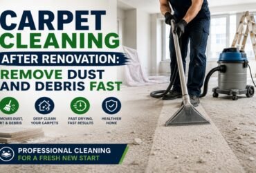 Carpet Cleaning After Renovation: Remove Dust and Debris Fast
