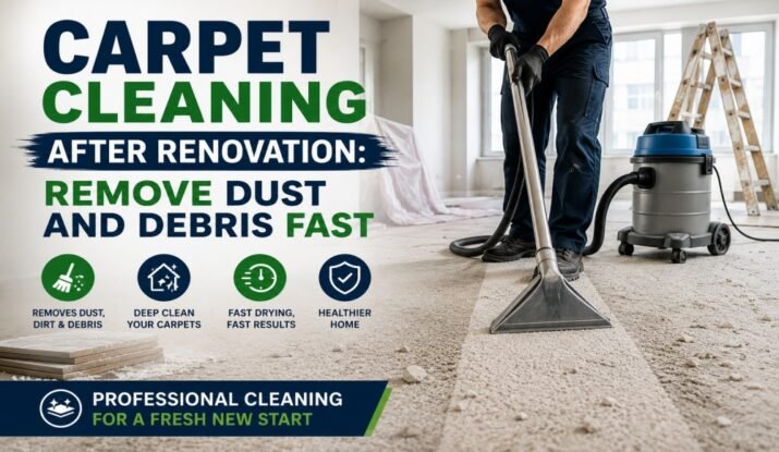 Carpet Cleaning After Renovation: Remove Dust and Debris Fast