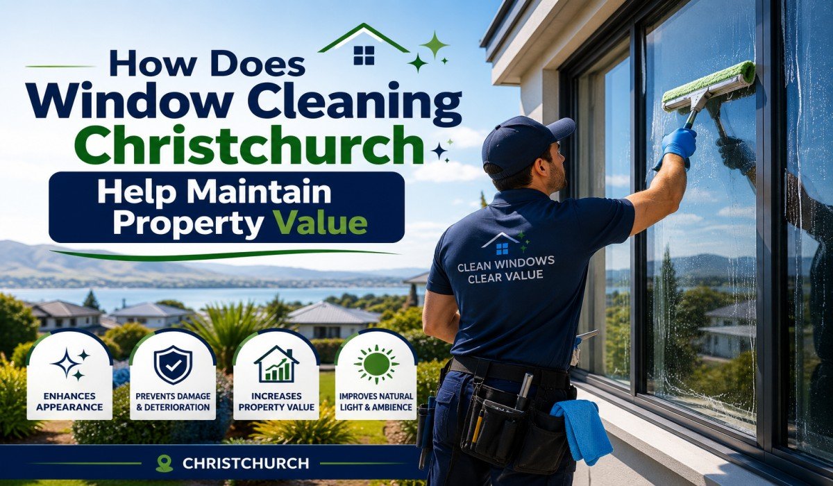 How Does Window Cleaning Christchurch Help Maintain Property Value