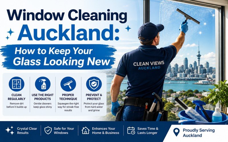 Window Cleaning Auckland: How to Keep Your Glass Looking New