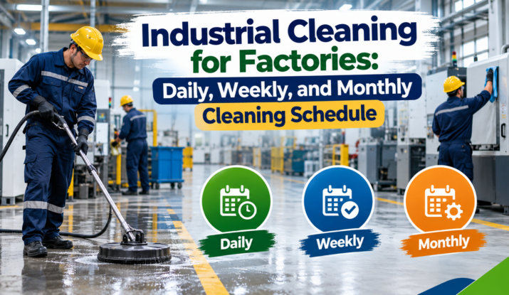 Industrial Cleaning for Factories: Daily, Weekly, and Monthly Cleaning Schedule